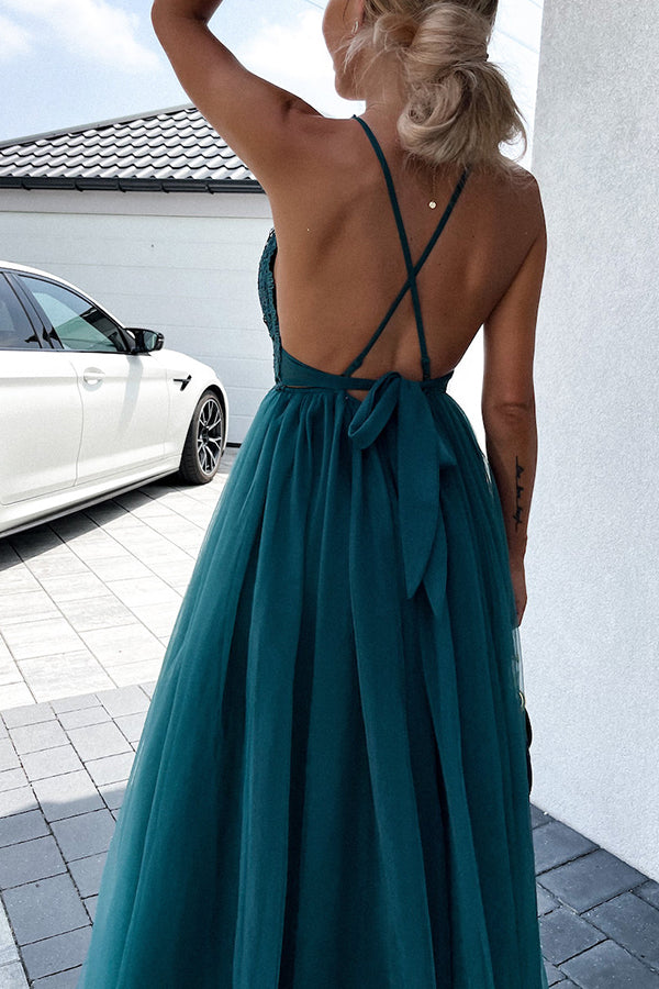 Lilipretty The Day We Met Pleated Backless Maxi Dress