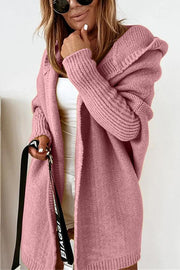 Lilipretty Fall for Nyc Solid Hooded Casual Cardigan