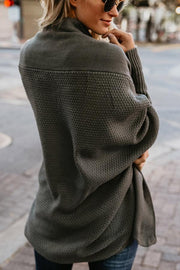Lilipretty Bat sleeve plus size long knitted cardigan sweater