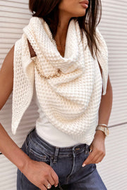 Lilipretty Knitted Shawl with Perforated Leather Buckle