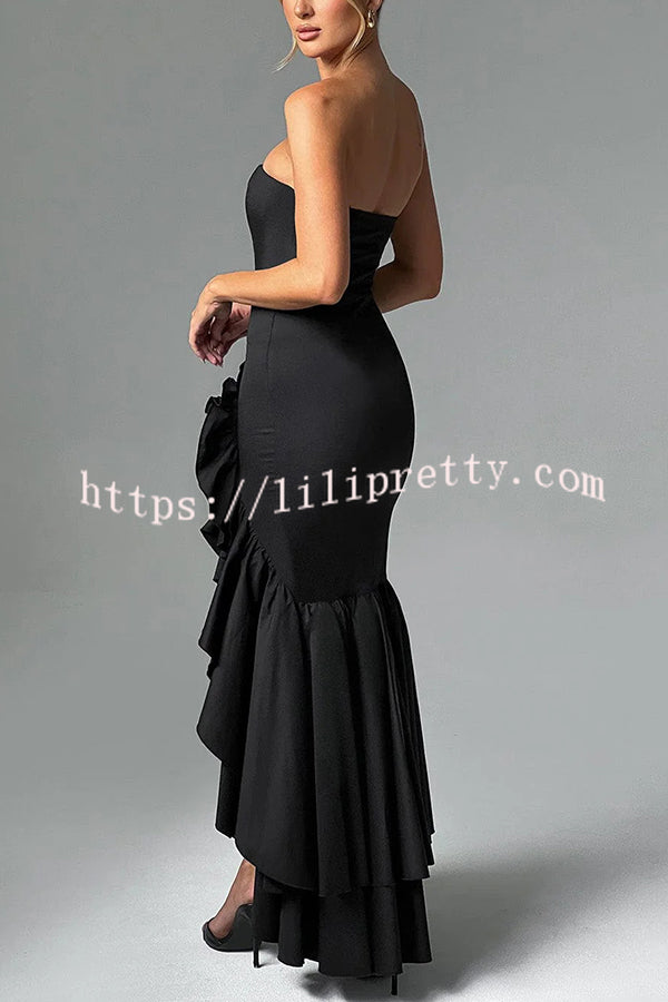 Sexy Off-shoulder Slim Fit Irregular Hem Maxi Dress