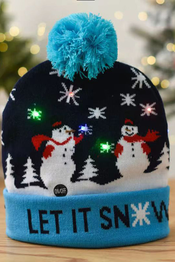 Christmas LED Light Knitted Hat