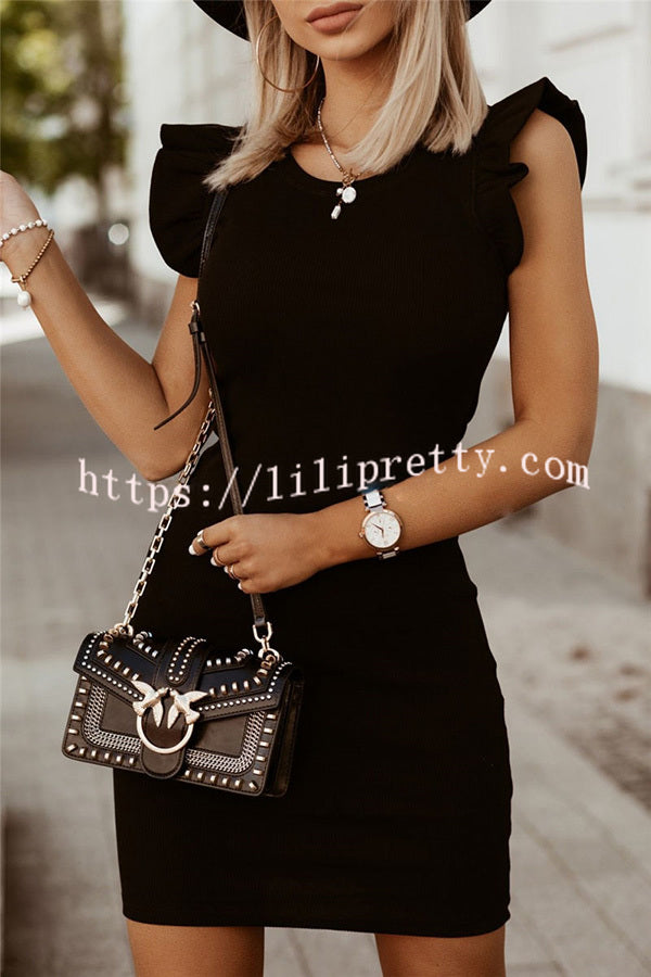 Lilipretty® Commuting Style Patchwork Pullover Dolman Sleeve Mini Dress