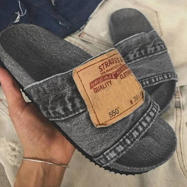 Lilipretty® Denim Open Toe Slippers