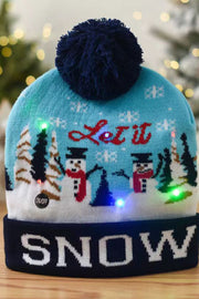 Christmas LED Light Knitted Hat