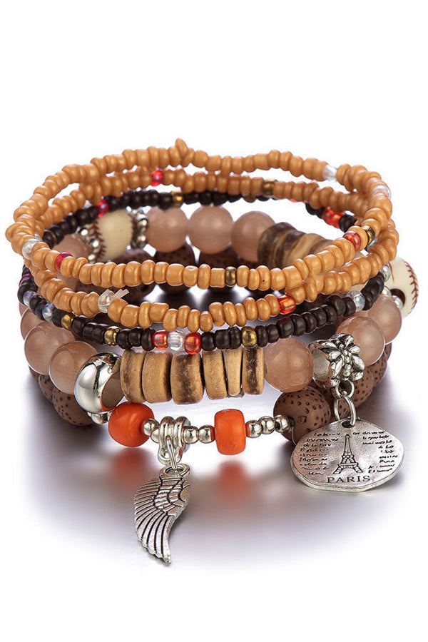 Stylish Bohemian Multi-Layer Elastic Beaded Bracelet