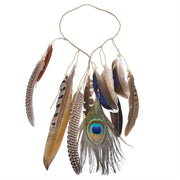 Bohemian Peacock Feather Headband