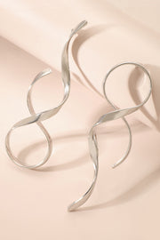 Simple Geometric Wrap Asymmetrical Earrings