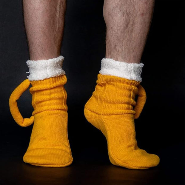 Lilipretty 3d Beer Mug Socks Knitted Stockings Cute Unisex