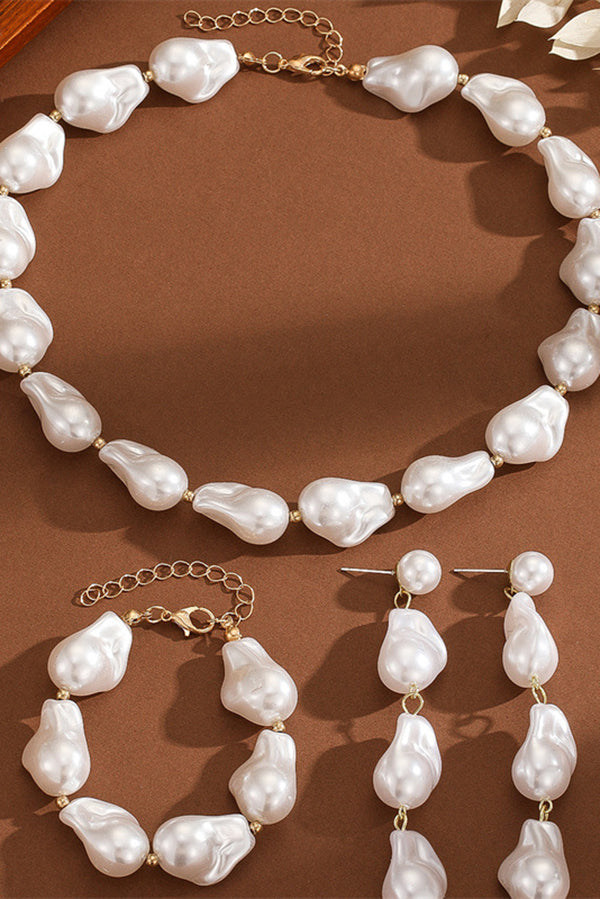 Dreamy Gem Pearl Drop Earrings