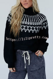 Christmas Thickened Turtleneck Long Sleeve Knitted Sweater