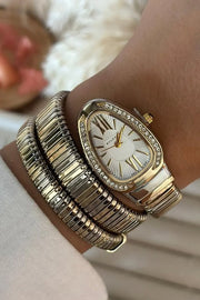 Fashionable Quartz Snake Bracelet Watch