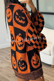 Halloween Casual Loose Crew Neck Sweater