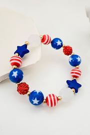 American Flag Independence Day Fashion Bracelet