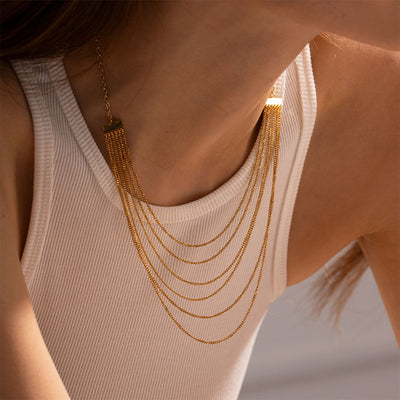 Lilipretty Stainless Steel Layered Necklace