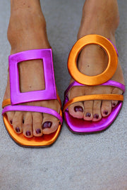 Fashionable and Casual Colorblock Open-toe Sandals