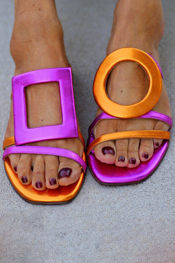 Fashionable and Casual Colorblock Open-toe Sandals