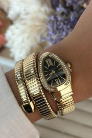 Fashionable Quartz Snake Bracelet Watch