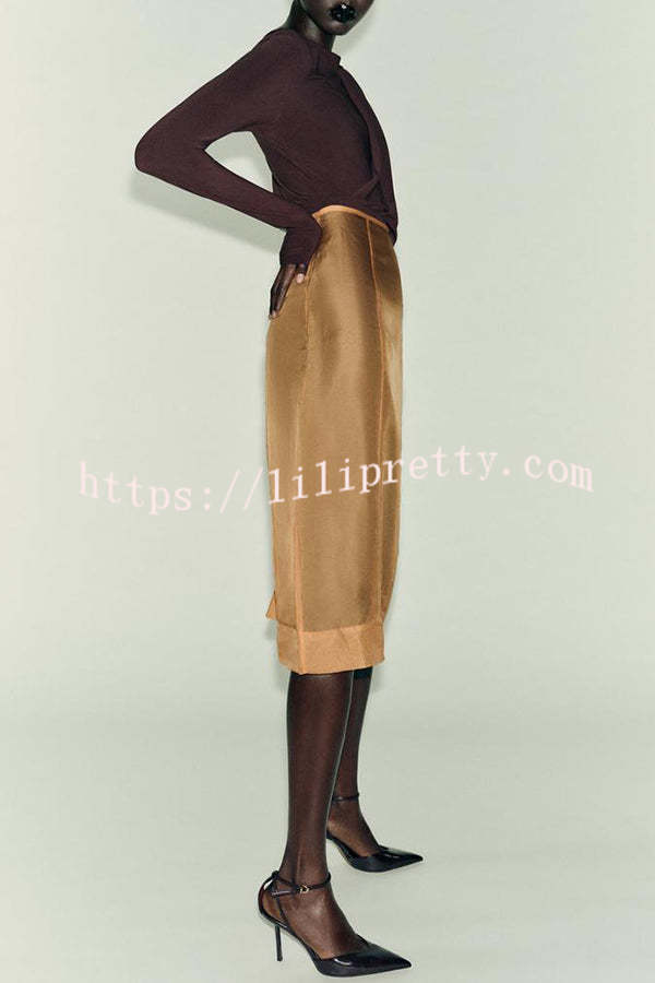 After Party Energy Brooch Detail One Sleeve Ruched Drape Stretch Bodysuit