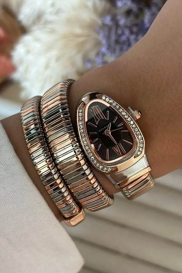Fashionable Quartz Snake Bracelet Watch