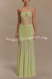 Fashion Lace Splicing Sexy Sleeveless Off-shoulder Slim Maxi Dress