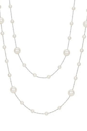 Vintage Pearl Beaded Stackable Elegant Necklace