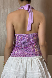 Fashion Sequined Casual V-neck Backless Slim Vest