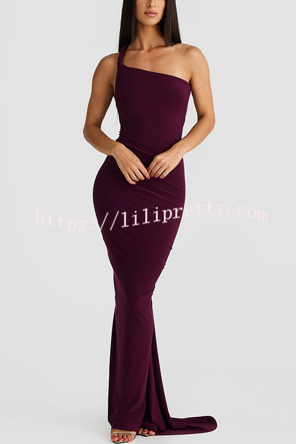 Sexy Halter Neck Open Back Pleated Slim Fit Maxi Dress