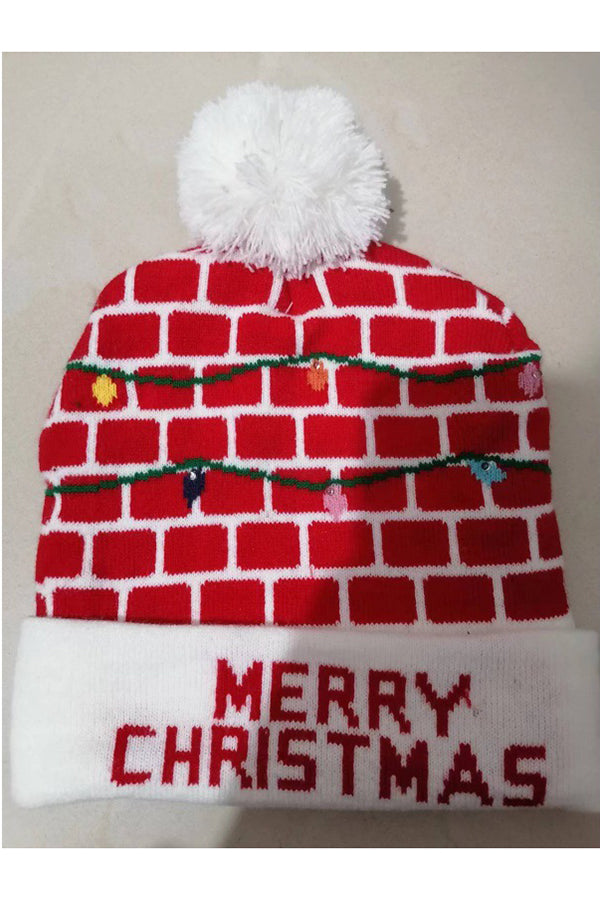 Christmas LED Light Knitted Hat