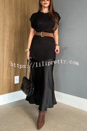 Solid Color Loose Sleeveless Casual Knitted Vest