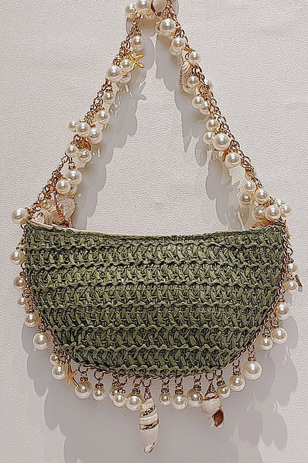 Versatile Pearl Conch Handbag