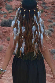 Bohemian Peacock Feather Headband
