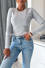 Lilipretty Koida Knitted Crew Neck Long Sleeve Top