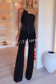 Invite Only High Waist Stretch Flared Pants