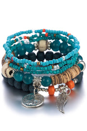 Stylish Bohemian Multi-Layer Elastic Beaded Bracelet