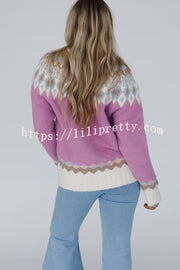 Christmas Thickened Round Neck Long Sleeve Knitted Sweater