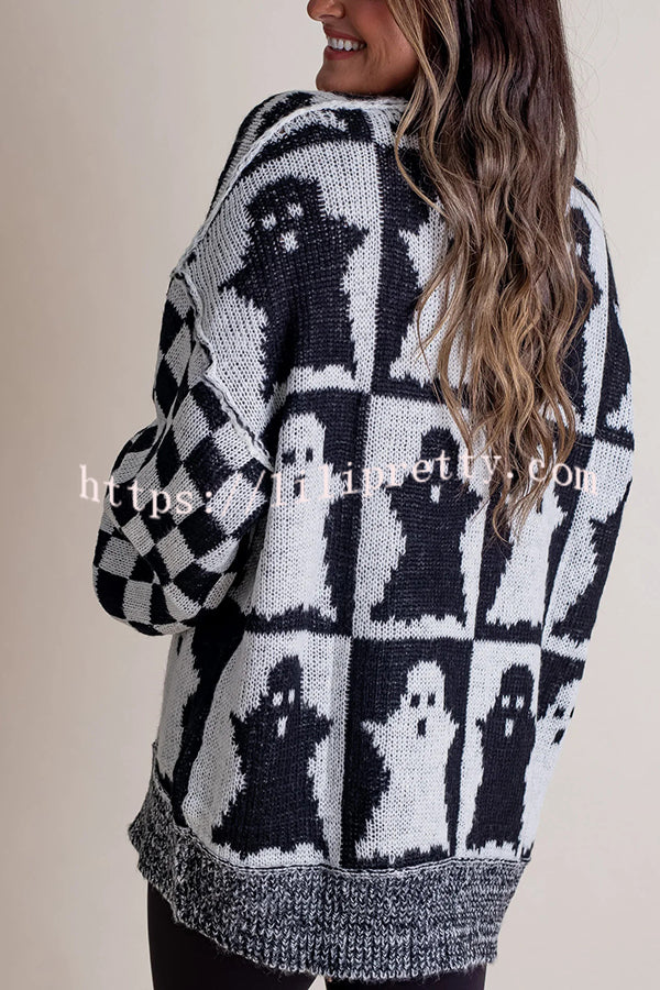 Halloween Casual Loose Crew Neck Sweater