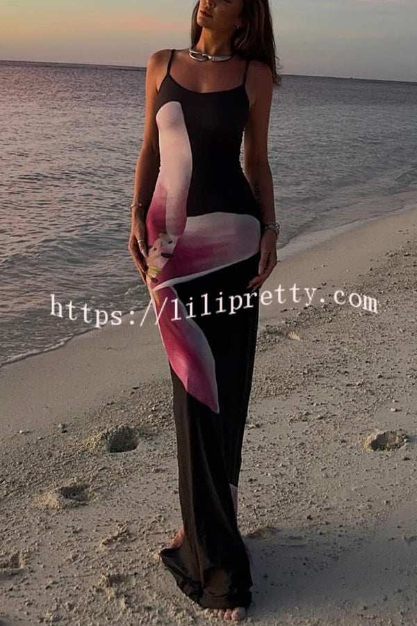Romantic Beginnings Lily Floral Slip Stretch Vacation Maxi Dress lilipretty Romantic Beginnings Lily Floral Slip Stretch Vacation Maxi Dress lilipretty