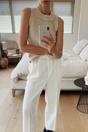 Fashion Sleeveless Hollow Casual Vest