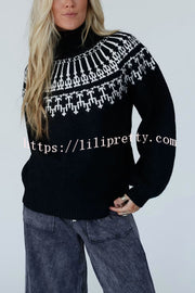 Christmas Thickened Turtleneck Long Sleeve Knitted Sweater