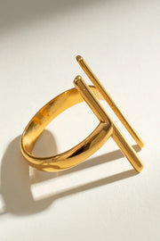 Fashion Stainless Steel Simple Line Ring