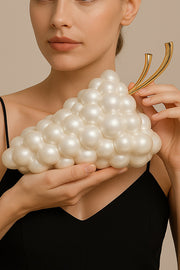Simple Acrylic Grape-shaped Clutch