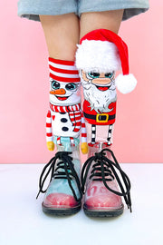Santa & Snowman Silly Socks (Best Christmas Gift for the Girls)