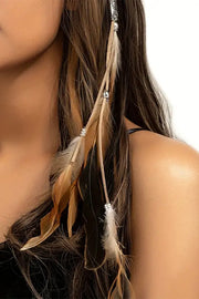 Bohemian Style Colorful Handmade Feather Tassel Hair Clip