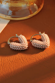 Sweet Pearl Heart Earrings