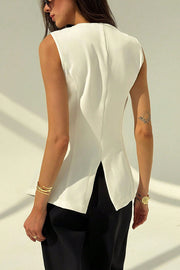 British Elegant Conch and Starfish Decorated Sleeveless Versatile Vest