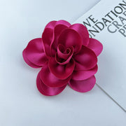 Satin Fabric Flower All-match Brooch