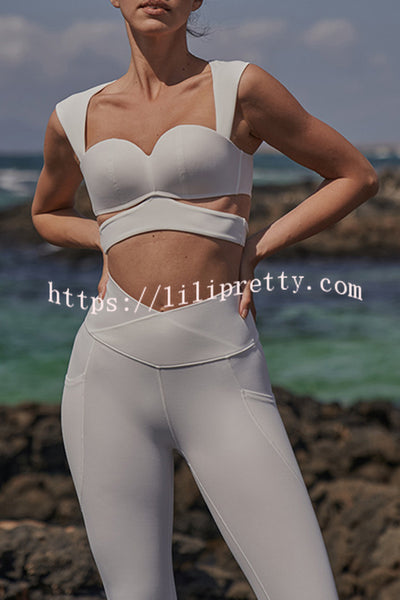 Lilipretty Elegant Corset Sports Cutout Bra Yoga Top