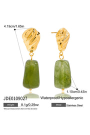 Stylish and Exquisite Titanium Steel Resin Earrings