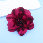 Satin Fabric Flower All-match Brooch